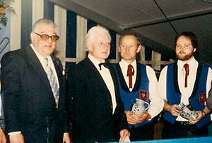 von links nach rechts: Willi Kohr; Peter Schmitt; Alwin Otto; Peter Heumüller